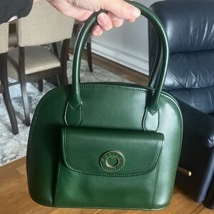 Celine Paris Green Leather Handbag